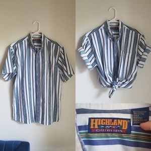 Vintage striped button down shirt